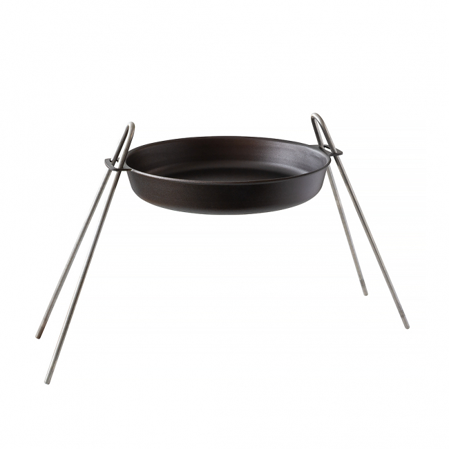 Paketti paistinpannu/piirakkavuoka 30 cm ja nuotioteline