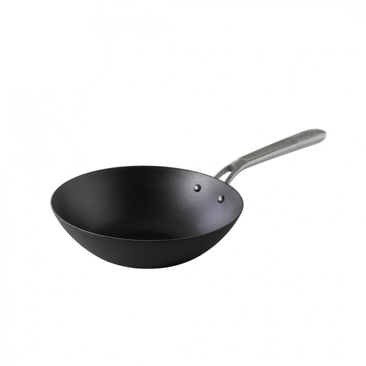 Carbon Steel Stir fry pan 24 cm ryhmässä Hiiliteräksiset paistinpannut @ Kockums Jernverk AB (WOK24-080)